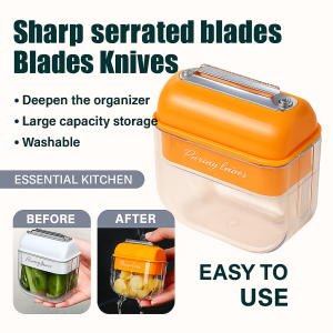 ชุดมีดปอกเปลือกครัวใบมีดหยัก ความจุขนาดใหญ่ พกพาสะดวก จัดเก็บง่าย มีประสิทธิภาพในการแปรรูปอาหาร