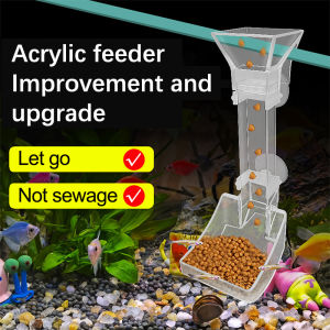 Ginca Aquarium Transparent Feeding Tube Set Acrylic Aquarium Feeder Shrimp Feeder Feeding Container Accessories Tools