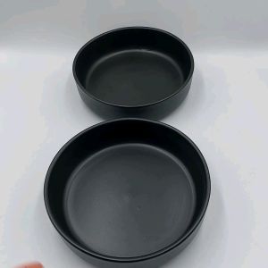 ชามดำ ชามสีดำ ชามเซรามิค ถ้วยกลม ชามกลมสีดำ ชามดำแบบญี่ปุ่น ชามสีดำด้าน 7.5 นิ้ว