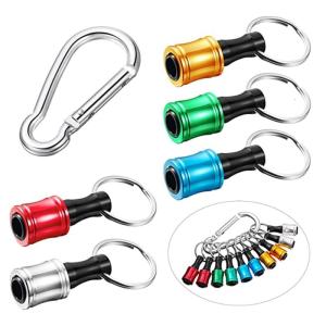 10 Pieces 1/4 Inch Hex Shank Keychain Extension Bar Screwdriver Bits Holder Socket Adapter Screw Adapter