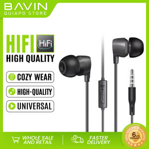 BAVIN HX851 3.5mm Jack Waterproof & Silicone Bud for Powerful Sounds w/ Built-in Mic