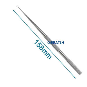 GREATLH 1pcs Stainless Steel Question Mark Type Pull Hook Beauty Plastic Surgery Tool