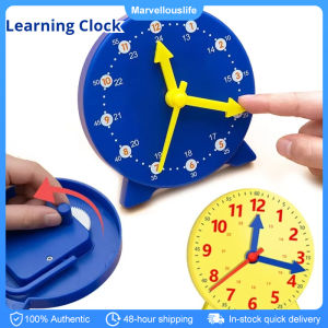 Children Clock Educational Toys Hour Minute Second Cognition Blue Clocks Early Education Toy for Preschool Classroom