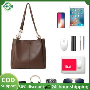 【HOSPORT】Tote Bag Large Capacity Portable Shoulder Bag with Pockets Shoulder Handbag for Women Dating Work Study【1-3 days delivery】