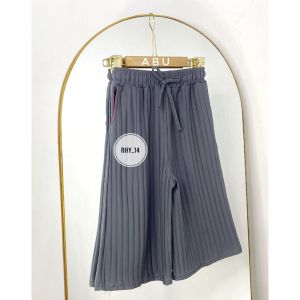 CELANA KNIT PENDEK 7/8 DI BAWAH LUTUT SAKU KIRI KANAN TALI SERUT HIDUP BAHAN KNIT MANGO KULOT KNIT CELANA DIBAWAH LUTUT