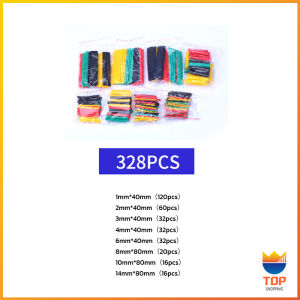 TOP ปลอกหุ้มสายไฟ พลาสติก ยืดหยุ่น กันสนิม สําหรับซ่อมแซม 328/164 ชิ้น ต่อถุง Wire protection sleeve