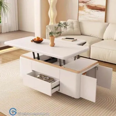 Expandable center table space-saver dining set with options for 4 wooden stool with compartment 2 wooden compartment stool and option for no stool included Lift Top Coffee Table Convertible Coffee Table to Dining Table Coffee Table with Storage Multi
