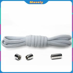 Masely Metal CapsuleLaces Metal Capsule Lock Buckles No Tie Shoelaces Tieless Elastic Lazy Shoelace