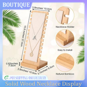 QUIVLOX Simple Solid Wood Necklace Display Frame Jewelry Props Necklace Hanger Display Board Pendant Jewelry Frame Wholesale