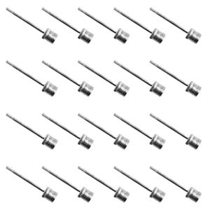 20Pcs Football Pump Inflator Metal Stainless Steel Inflatable Sport Ball Pump Air Inflating Pin