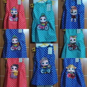 Dress anak LOL Led bisa nyala baju anak perempuan usia 0-2th