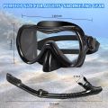 Snorkeling Gear for Adults, Snorkel Mask Snorkel Set, Dry Top Snorkeling Gear for Adults, 180 ° Panoramic Wide View Anti-Fog Tempered Glass Scuba Diving Mask for Snorkeling Swimming Travel. 