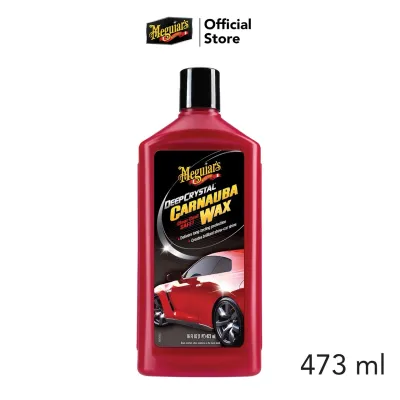 Meguiars A2216 Deep Crystal Carnauba Wax ดีพ คริสตัล คาร์นัวบ้าแว็กซ์ น้ำยาเคลือบสี เมกไกวส์ สูตรแว็กซ์คาร์นัวบ้า เคลือบเงา 473 มิลลิลิตร