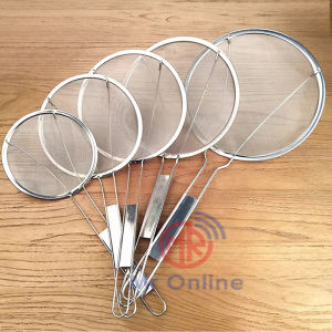 Stainless Steel Fine Mesh Strainer/ Flour Sifter/ Oil Filter Skimmer /Shallow Sieve Colander/ Penapis Minyak Goreng