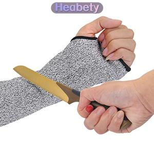 Heabety 1PC Mức Độ 5 Hppe Cắt Chống Đâm Làm Việc Bảo Vệ Cánh Tay Tay Áo Bìa Cut-Resistant Cánh Tay Tay Áo Cho Nam Giới Phụ Nữ