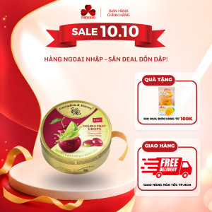 Kẹo trái cây Đức Cavendish & Harvey Cherry with lime filling( vị Cherry nhân chanh) hộp thiếc 175g
