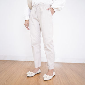 Baggy Pants Boyfriend Celana Kerja Wanita Kekinian Model Terbaru Bahan Katun Stretch