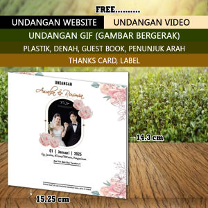 ISI 50 PCS COD Undangan Pernikahan Murah UNAAPGENZ013 Undangan Nikah Kartu Ucapan Kertas Undangan Lipat Undangan Jimpitan Undangan Walimah / Syukuran / Pesta