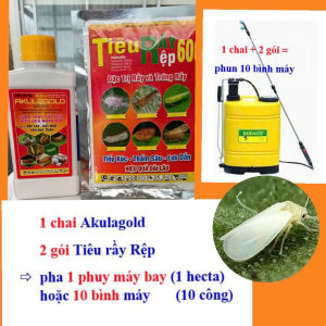 Bộ đôi diệt rầy phấn trắng trên lúa diệt luôn rầy non rầy gối lứa