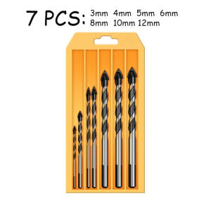 7Pcs Mata Bor Besi HSS Ukuran 2-12MM Isi Bahan Tahan Karat Iron Drill Bit