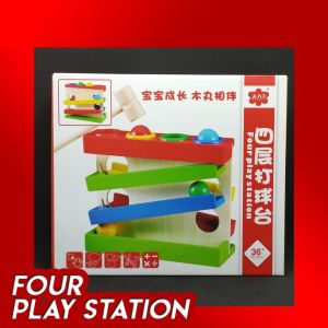 Pounding Bench Knock The Ball Wooden Montessori Kids Early Learning Educational Development Toddler Toys Mainan Budak Lelaki Perempuan 儿童桌面敲打地鼠锻炼动手益智(1037)