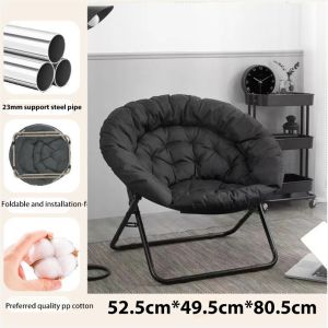 Ditto Folding Chair Moon Style for Adult Modern Sofa Single lazy sofa Portable Folding Chair Outdoor foldable chair