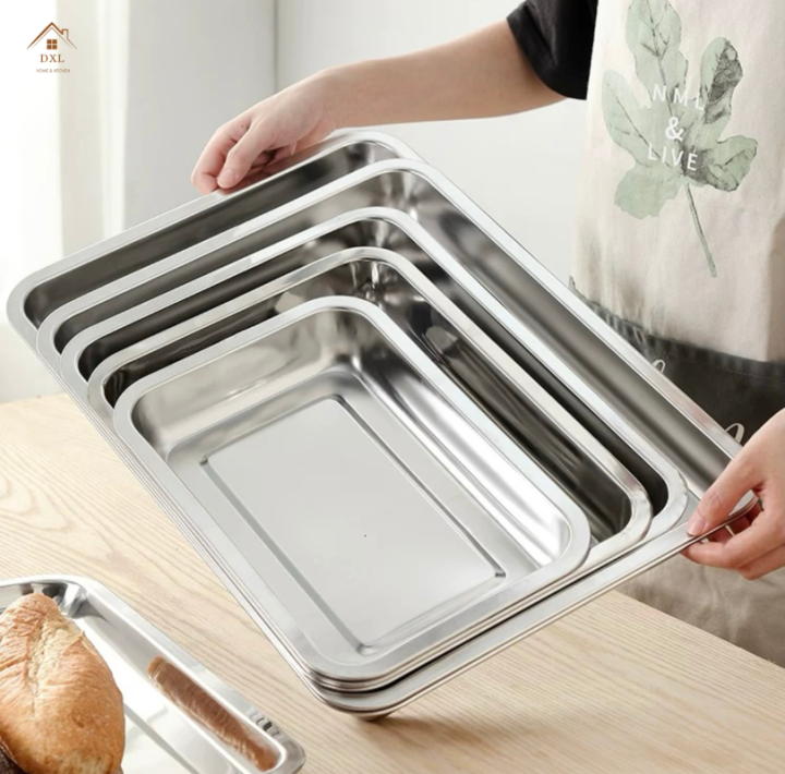 about us — platter to plate Images High Quality... DXL 1Pc Stainless Steel Tray Rectangular Plate Household Square Plate ...
