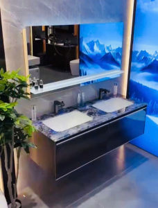 LHệ FREESHIP Tủ chậu gương lavabo phòng tắm CT-83 cửa hít nhựa PVC đặc lõi cao cấp siêu bền đẹp