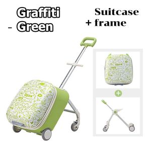 Ride On Children Can Sit and Ride Luggage 2 in 1 Universal Wheel Luggages Can be carried to plane