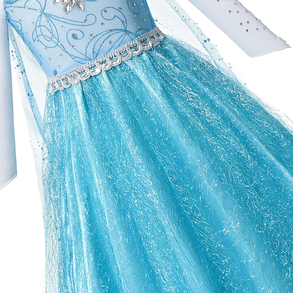 strapless open back dress Halloween Snowflake Print Ice Princess Costume Dress with Sweetheart Neckline and Adjustable Straps