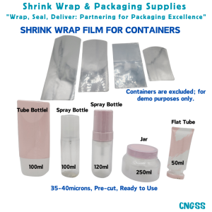200pcs Shrink Wrap Plastic Packaging /Shrinkable Plastic Sealer Tape for Tube & Spray Bottle