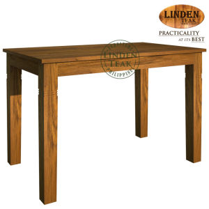 Handcrafted Solid Teak Wood Fixblock-120 Dining Table Furniture