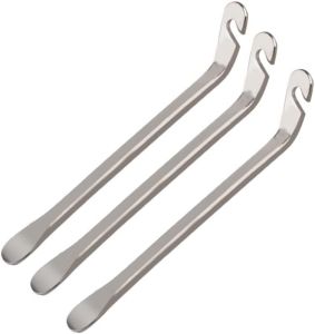 3 Pack Bicycle Tyre Lever Bike Repair Remover Tools Premium Stainless Steel Tire Levers