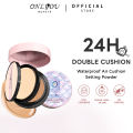 ONLYOU Double Air Cushion - Matte Cushion Foundation Dan Setting Powder - Full Coverage 24H Long-lasting  Glowing Waterproof BB Cushion. 
