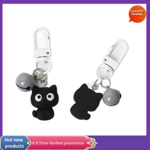 Graceful พวงกุญแจแมวสีดำสีขาวน่ารักกระเป๋าเป้สะพายหลังแขวนเครื่องประดับของขวัญ