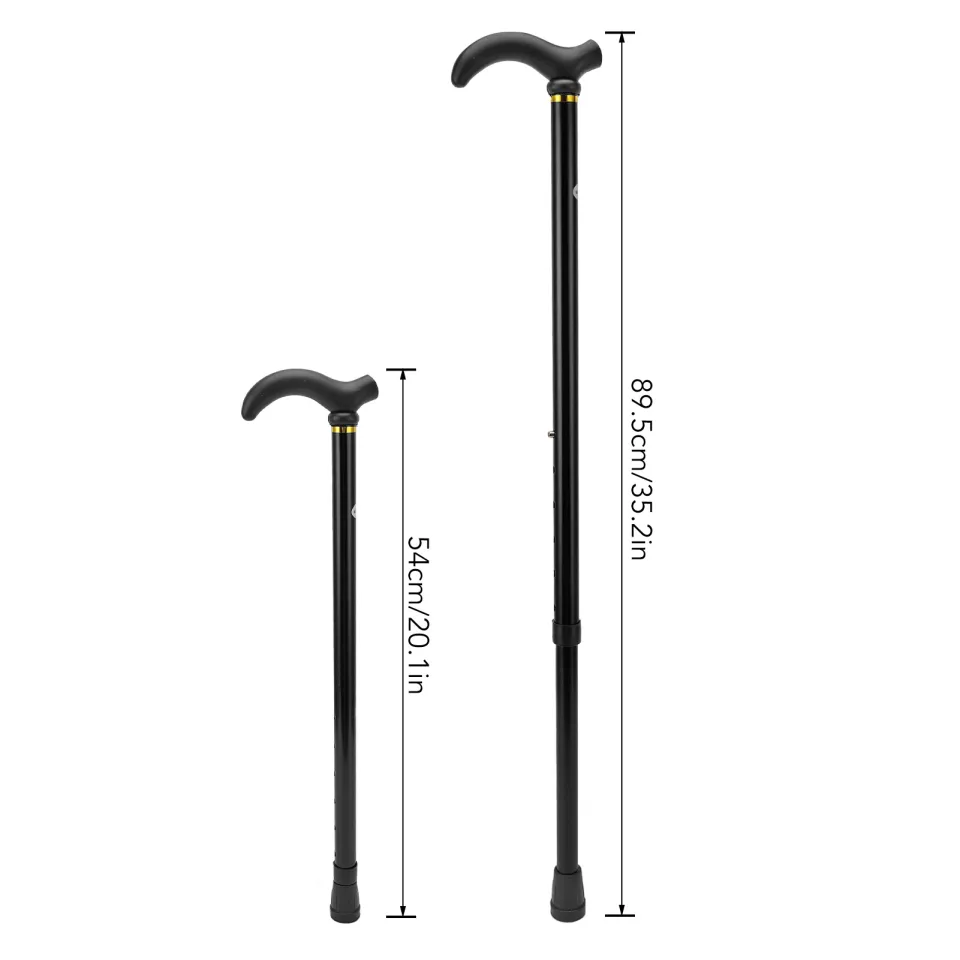 yujiamei] Adjustable Walking Cane With Rubber Tip Ergonomic