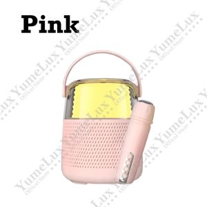 YumeLux Mini Portable Speaker Bluetooth Outdoor Home Wireless Microphone Karaoke Set RGB Light