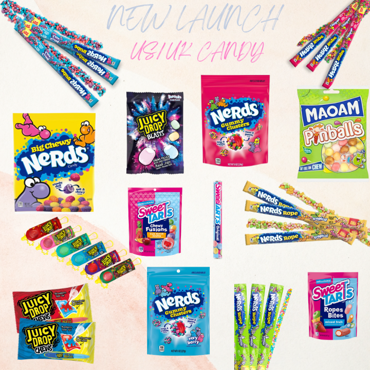 Candy Cottage x UK/US Gummy Mix - Nerds Cluster , Maoam Pinballs ...