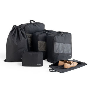【Local Ready Stock】6 Pcs Set Travel Luggage Organizer Compression design Space Saving Travel Essential Bag