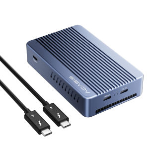 Acasis 6-In-1 40Gbps M.2 NVME SSD Enclosure และแท่นวางมือถือ DP 8K60Hz เข้ากันได้กับ Thunderbolt 3/4 TBU405Plus