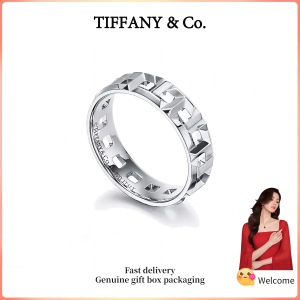 (New) Womens Fashion rings s925 sterling silver T Series True Wide Ring Valentines Day holiday gifts