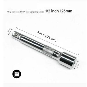 Thanh Nối Dài Đầu Tuýp Vuông 1/2 Nối Cờ Lê Bánh Cốc Vặn Mở Đai Ốc Dài 125mm Dụng Cụ Cầm Tay Sữa Chữa Ô Tô