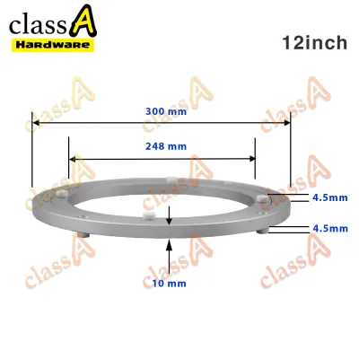 ClassAHW Aluminium Swivel Base Dining Table Turning Lazy Susan Plate Alat Bulat Pusing