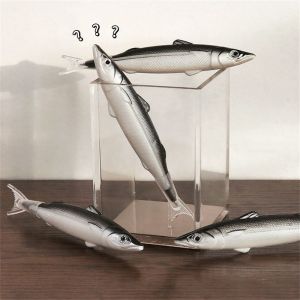 MMLUCK ออฟฟิศสำหรับทำงาน น่ารักน่ารักๆ สีดำสีดำ การจำลองแบบจำลอง อุปกรณ์การเรียนสำหรับโรงเรียน 0.5มม. ปากกาลูกลื่น ปากกาปลาทะเล ปากกาลูกลื่น ปากการูปปลา