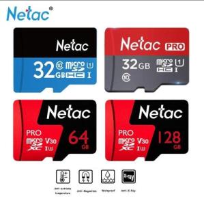 Thẻ nhớ MicroSDHC Netac Pro 64GB U3 4K V30 98MB/s - Thẻ nhớ cao cấp Class 10 tốc độ cao chuyên camera máy quay và điện thoại (Đỏ) Bảo Hành 5 năm