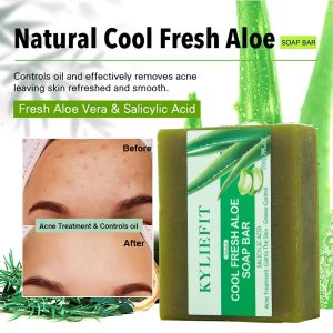 Aloe Brightening Soap Bar Remove Dark Spots Sun Spots Acne Oil Control Clean Stains Exfoliation For Face and Body 200g2026