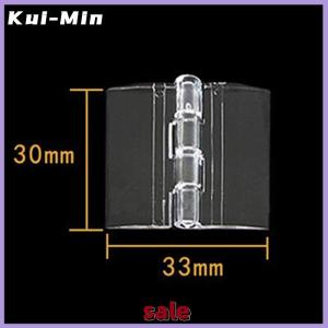 Kui-Min 10PCS Durable Clear Acrylic Folding Hinges Transparent Plexiglass Hinge 5 Sizes