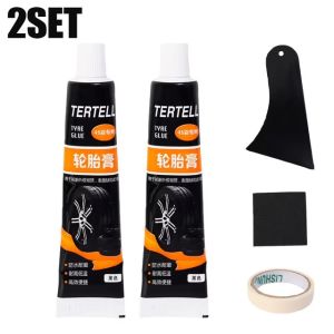 2 Bộ 60ml keo sửa chữa lốp xe hơi chống thấm chịu nhiệt độ cao chống mài mòn sửa chữa vết nứt keo đặc biệt lốp xe ô tô dụng cụ phong kín sửa chữa