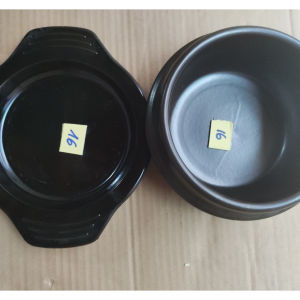 Bộ nồi / thố đất cơm trộn mỳ cay Hàn Quốc Donghwa size miệng thố 16 cm - 1.300 ml có đế / không đế