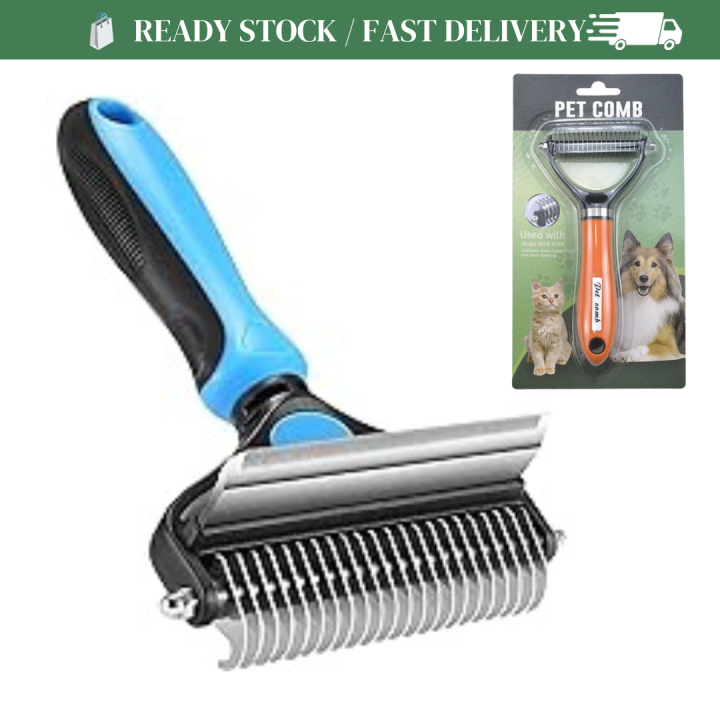 Pet Grooming Brush, Dog Hair Brush, Deshedding Tool Undercoat Rake